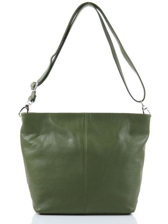 Passaggio Leather Leather Women's Bag Shoulder Green