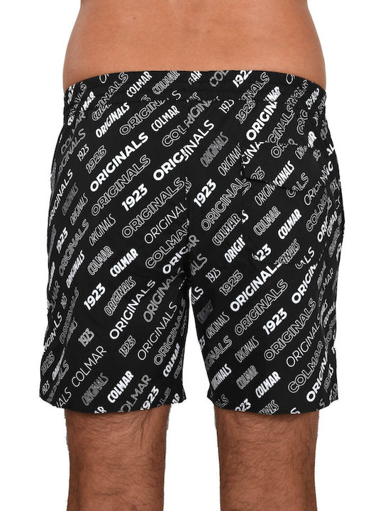 Colmar Men's Swimwear Shorts Black with Patterns