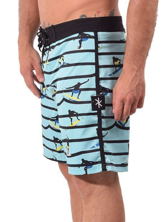 Shaikko Herren Badebekleidung Shorts Hellblau