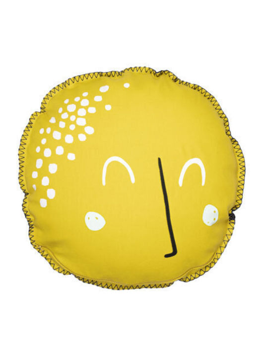 L'Effet Papillon Kids Round Throw Pillow Astral Double Sided 40cm