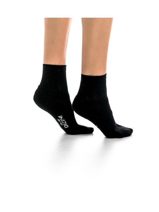 Inizio Women's Solid Color Socks BLACK