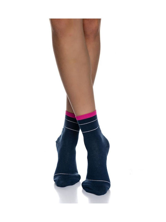 Inizio Women's Patterned Socks BLUE