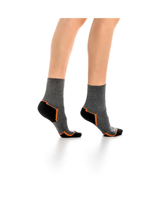 Inizio Women's Socks CHARCOAL/ORANGE/SPICE