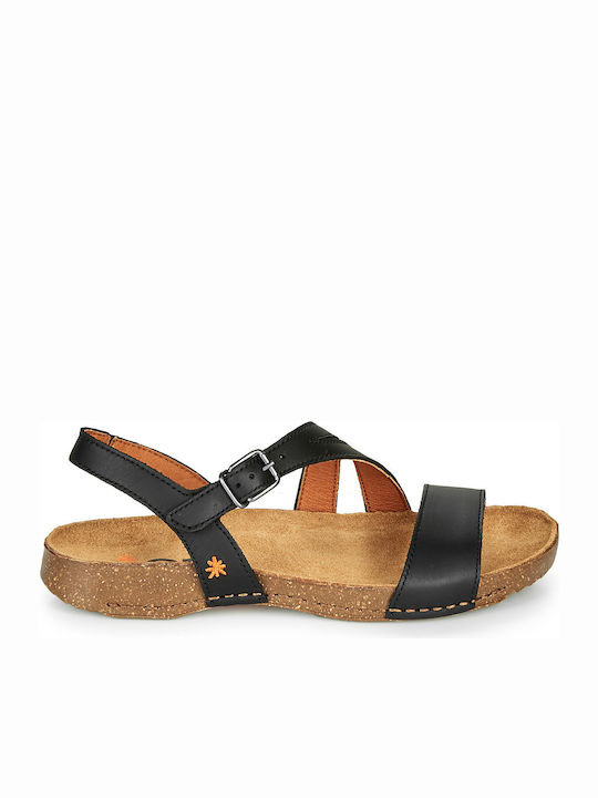 Flache Sandalen für Damen in Schwarz Farbe