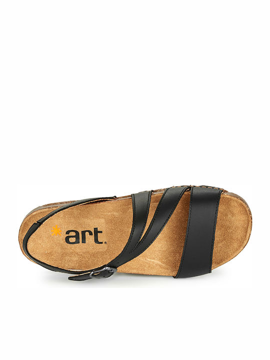 Flache Sandalen für Damen in Schwarz Farbe