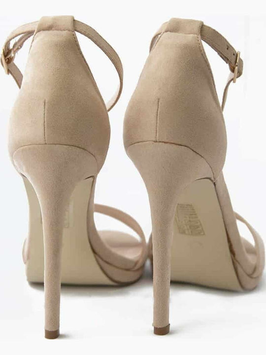 Suede Sandalen Rosa