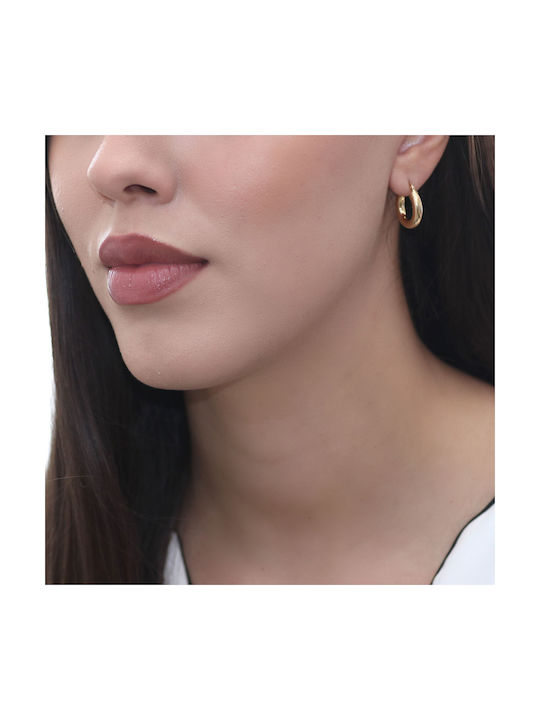 Earrings Hoops made of Gold 18K