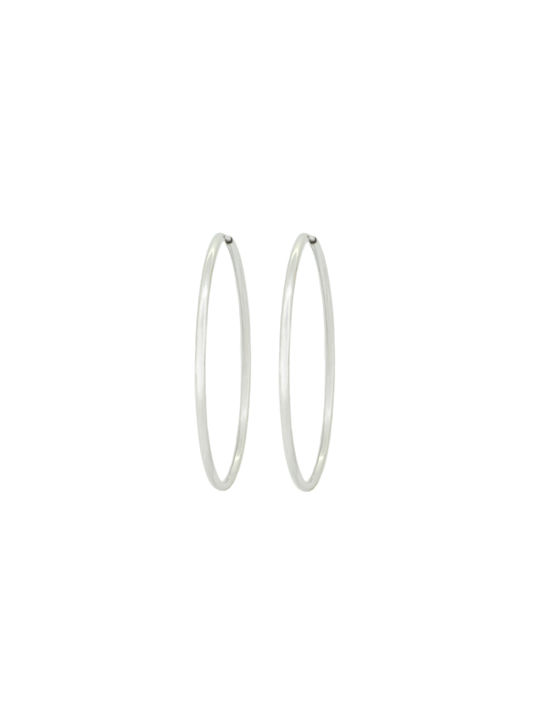 Earrings Hoops made of Platinum