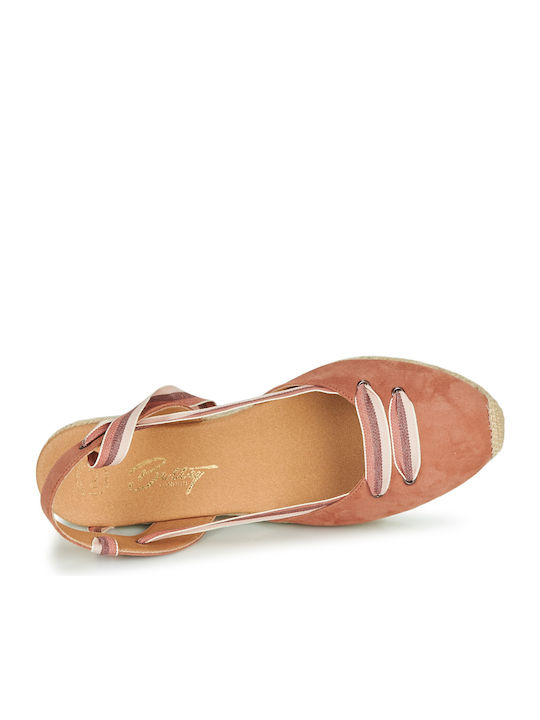 Ojord Women's Platforms In Espadrille Style Pink