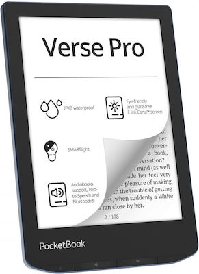 Pocketbook Verse Pro με Οθόνη Αφής 6" (8GB) Μπλε