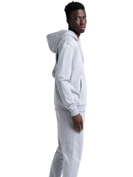 Supply Ζακέτα με Κουκούλα Heather Grey