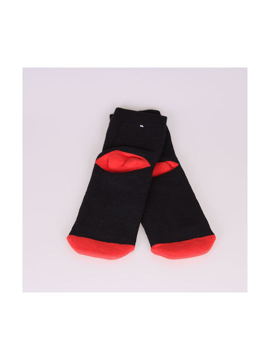 Katsenis Christmas Socks black red