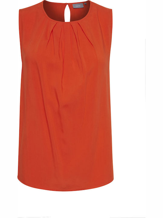 Women's Blouse Sleeveless Spicy Red