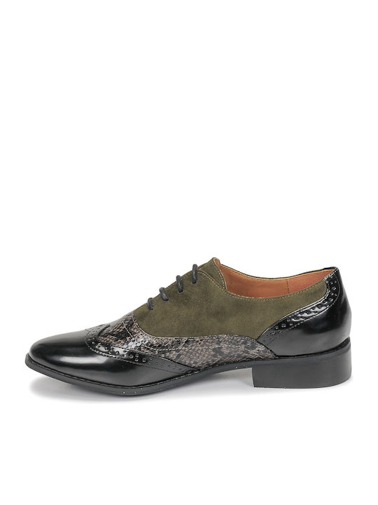 Noulime Women's Oxfords in Khaki Color