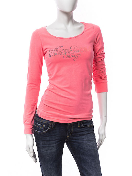 Devergo Damen Bluse Langärmelig Coral