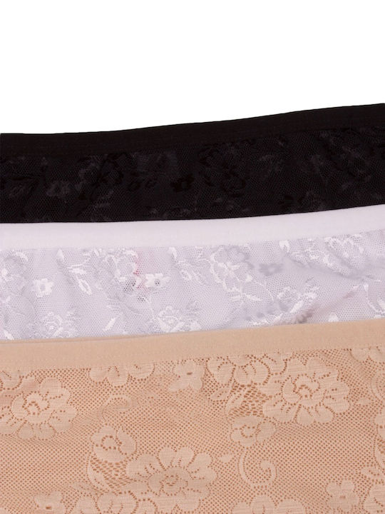 Sexen Cotton Women's Slip 3Pack with Lace