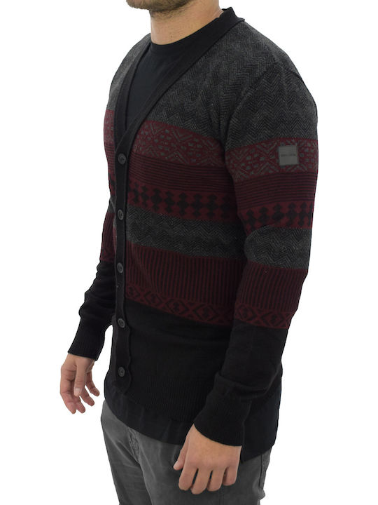 Tailor Made Knitwear Ανδρική Ζακέτα Bordeaux