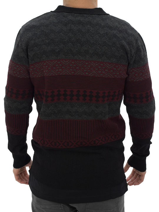 Men's Cardigan Bordeaux