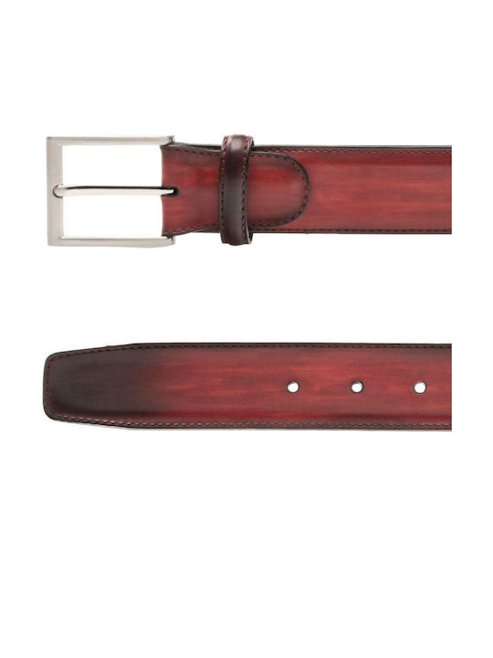 Perlapura Men's Belt Burgundy