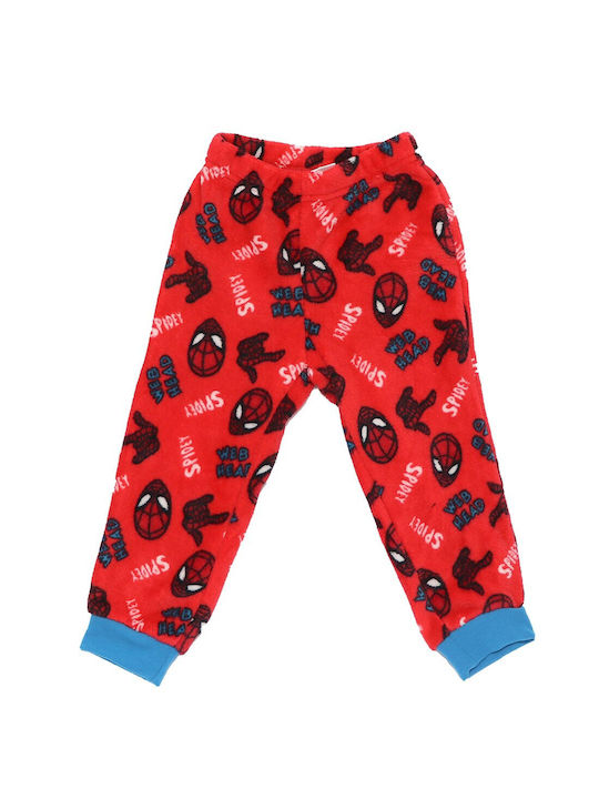 Marvel Kinder Schlafanzug Winter Fleece Μπλε