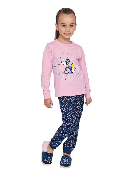 Muydemi Pijama pentru copii De iarnă Pink