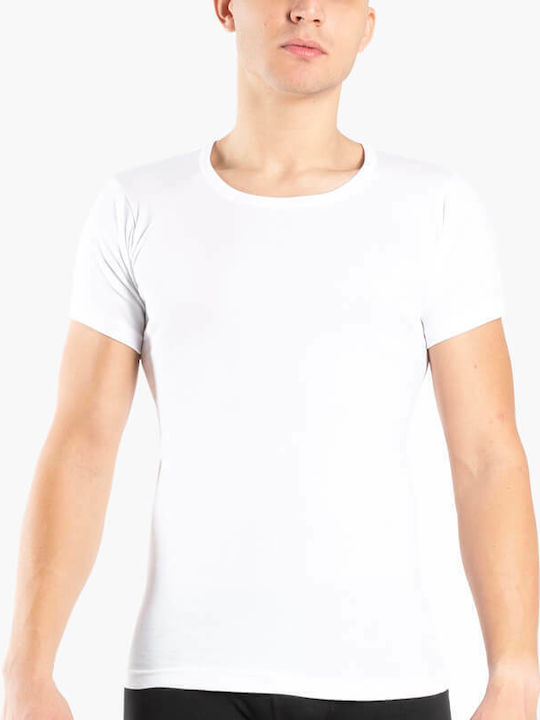 Α.a Underwear Ανδρικές Φανέλες Κοντομάνικες Λευκό 2Pack