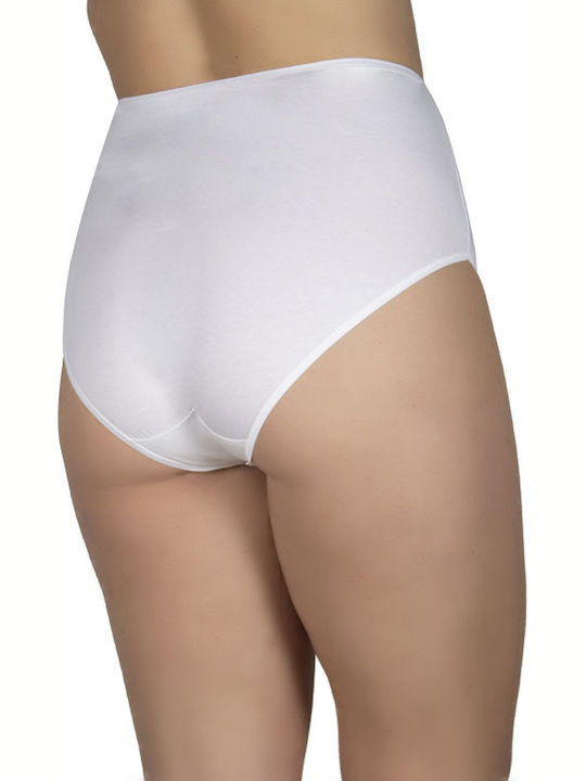 A.A UNDERWEAR Plus Baumwolle Damen Slip MultiPack White