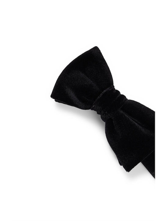 Hugo Boss Velour Bow Tie Black
