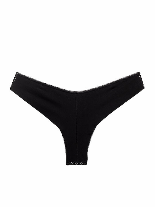 Dreams by Joyce Cotton Women's Brazil Seamless Black