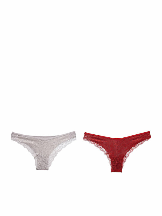 Cotonella Cotton Women's Brazil 2Pack with Lace