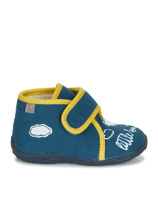 Kids Slippers Boots Blue