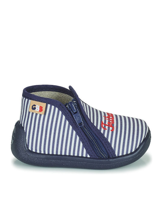 Kinderhausschuhe Stiefel Blau
