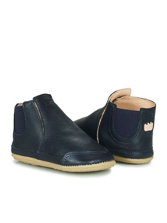 Kinderhausschuhe Stiefel Blau