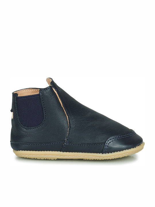 Kinderhausschuhe Stiefel Blau