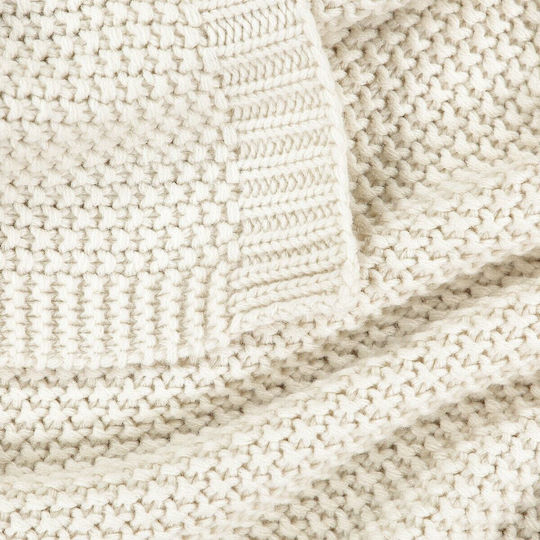 La Redoute Interieurs Einheitsgröße Sesselüberwurf Strickware 150x120cm Beiges