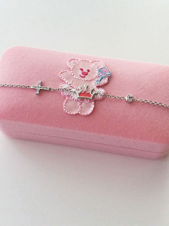 Xrisokosmima Kinderarmband Weißgold 9K