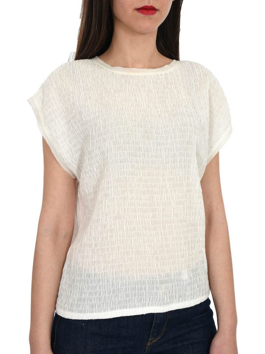 Caractere Sleeveless Women's Blouse White