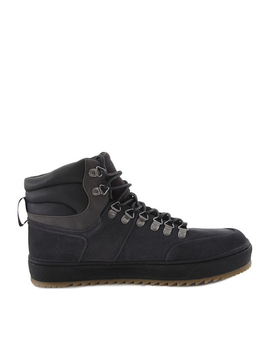 Brycent Leather Black Men's Boots
