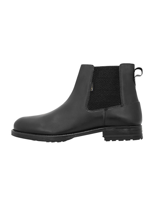 GK Uomo Men's Leather Boots Black