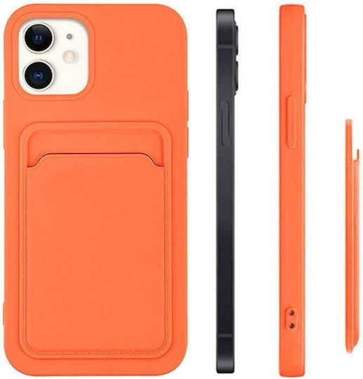 Hurtel Card Umschlag Rückseite Silikon mit Kartenhalter Rosa (Samsung Galaxy A73)
