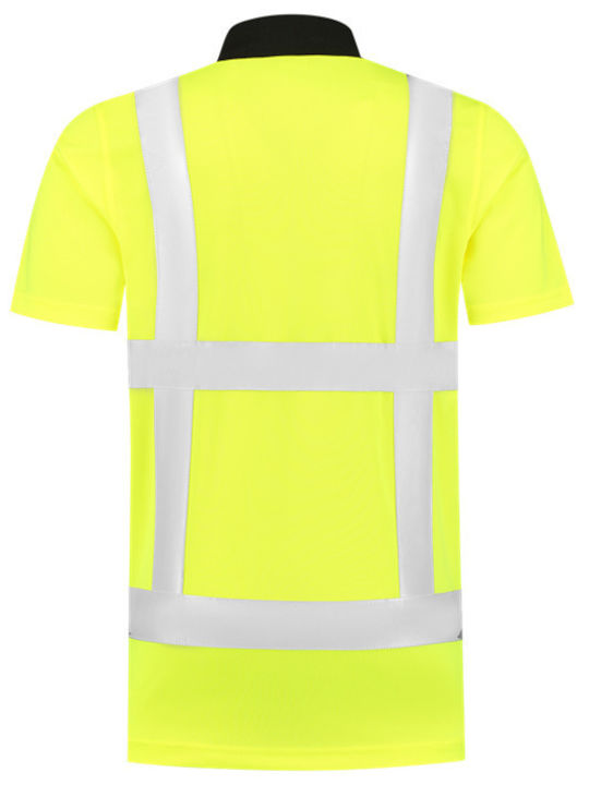 Tricorp Work Polo Shirt Yellow with Reflective Tapes