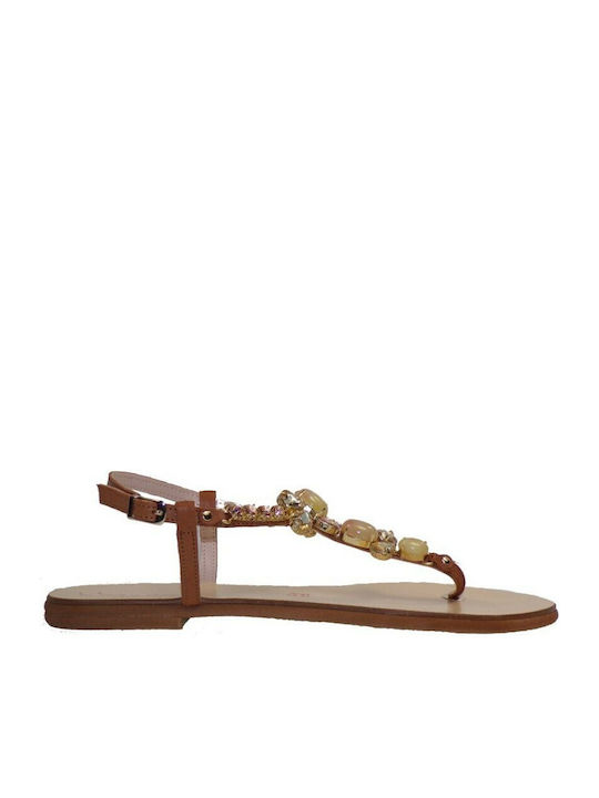 Robinson Damen Flache Sandalen in Beige Farbe