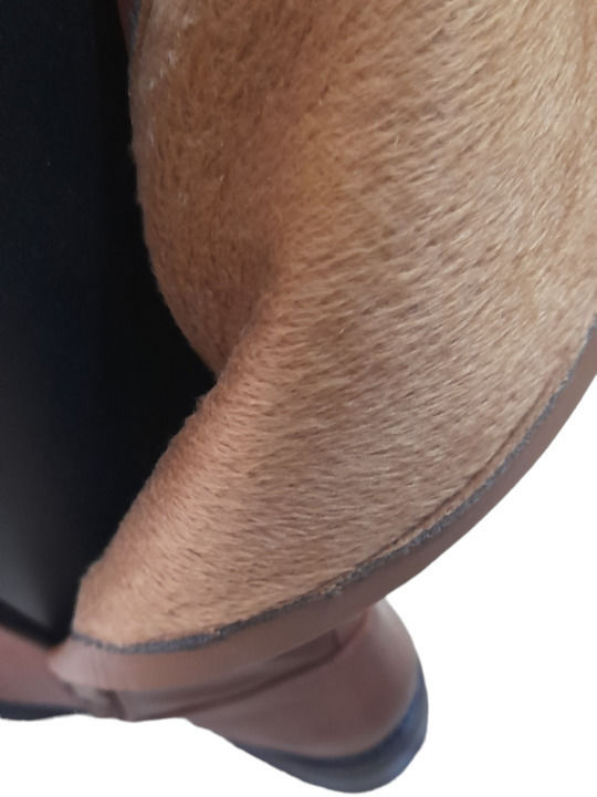 Damenstiefel mit Gummizug Tabac Braun