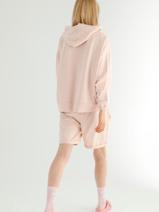 Siyah Inci Winter Women's Pyjama Set Baby Pink