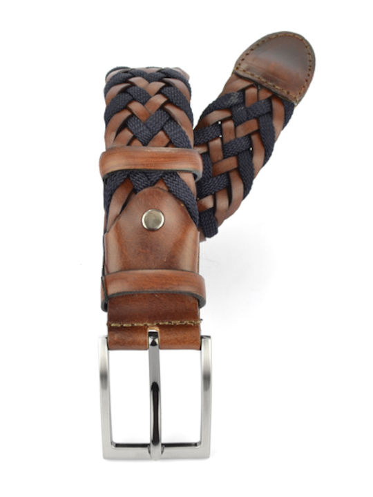 Men's Belt Knitted Beige