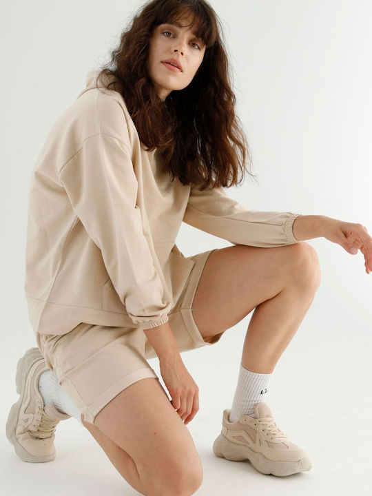 Γυναικείο Σετ με Σορτς Beige