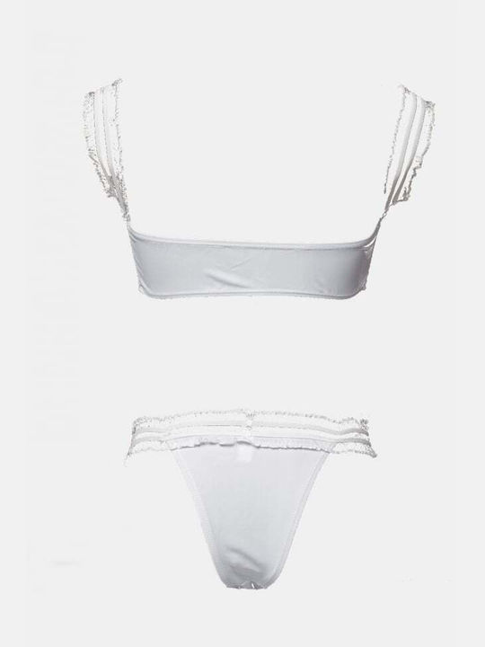 Set Bikini Τριγωνάκι με Αφαιρούμενη Ενίσχυση ΑΣΠΡΟ