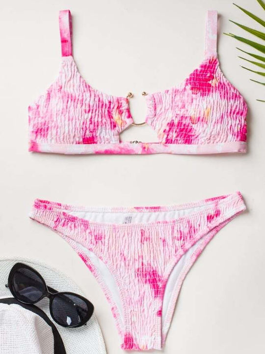 Set Bikini Τριγωνάκι Ροζ