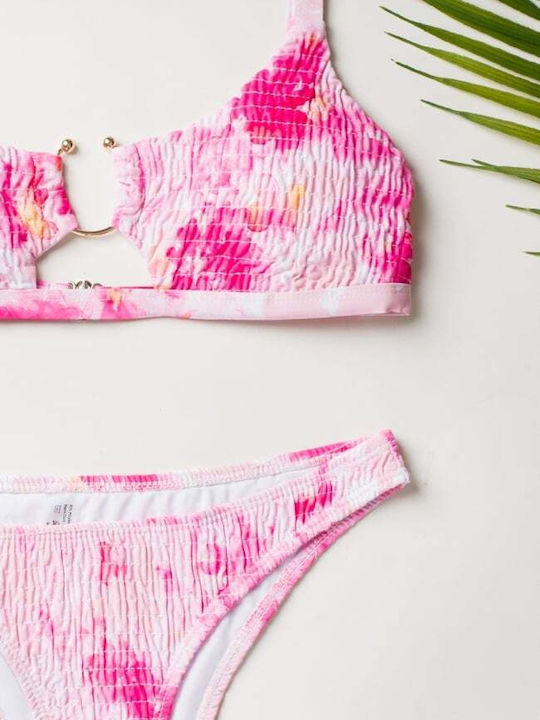 Set Bikini Τριγωνάκι Ροζ