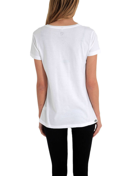 Women's T-shirt Polka Dot White